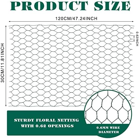 Amylove 2 Pack Chicken Wire for Floral Arrangements 06 Inch