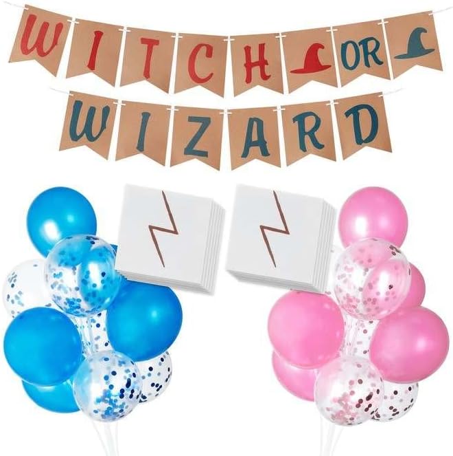 Witch Or Wizard Gender Reveal Decor Kit