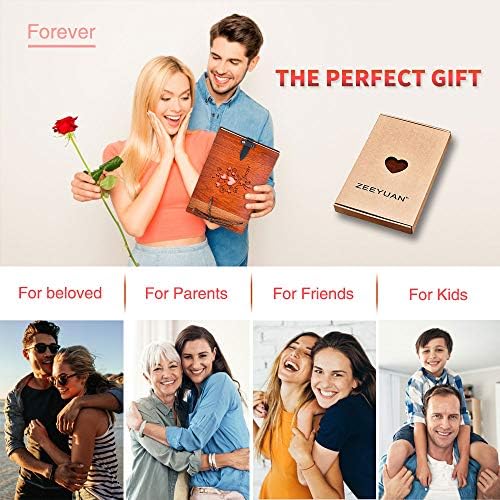 ZEEYUAN 80 Page Wooden Photo Album Scrapbook DIY