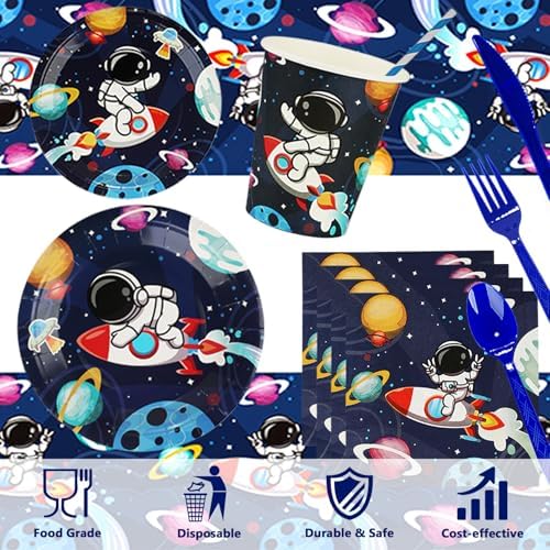 194PCS Outer Space Birthday Party Supplies Set