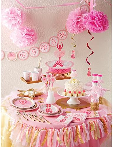 Creative Converting Border Print Plastic Tablecover Twinkle Toes