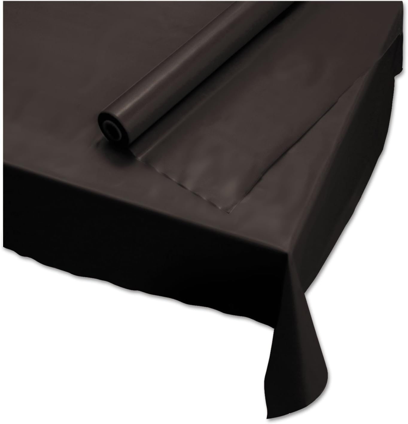 Hoffmaster Plastic Roll Tablecover Black 40x100ft