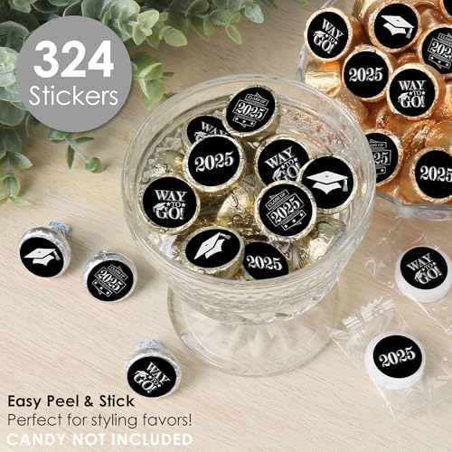 Big Dot of Happiness Graduation Party Candy Stickers - 324 Count