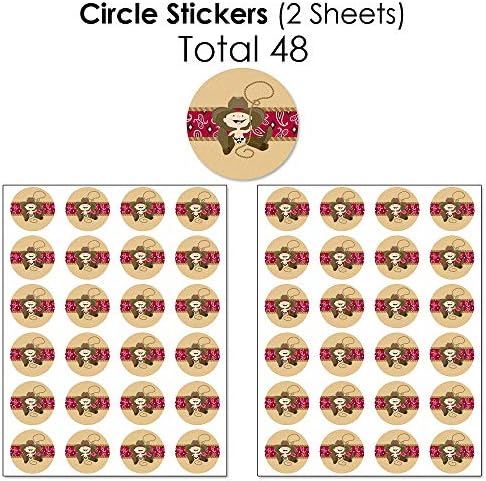 Big Dot of Happiness Little Cowboy Candy Favor Kit 304 Pieces