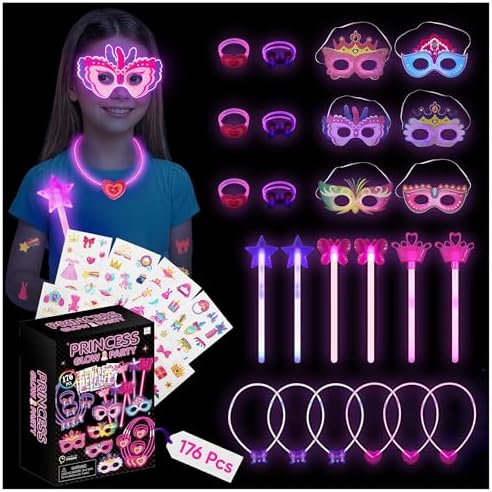 GLO-X Princess Glow Party Pack 176 PCS