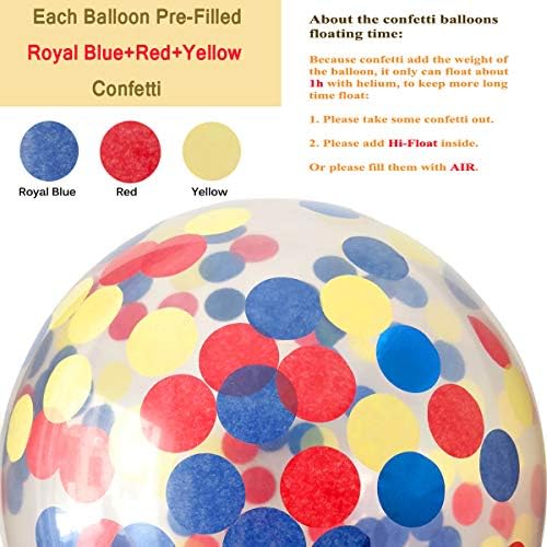 Paw Party Balloons 40 Pack 12 Inches Red Yellow Royal Blue