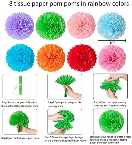 53 Piece Mexican Themed Hanging Paper Fan Decor Set