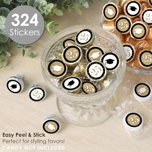 Big Dot of Happiness Gold Tassel Stickers 2025 Graduation Party