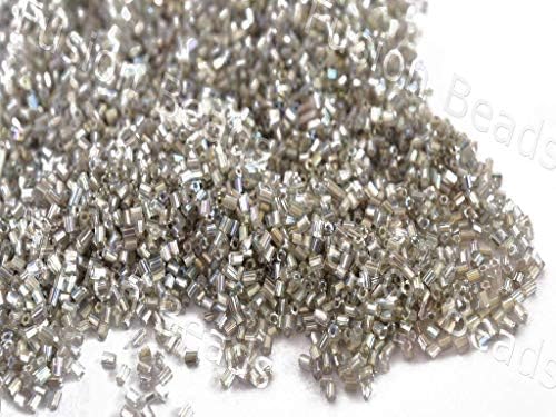 Silverline Rainbow White 2 Cut Seed Beads 25 Grams