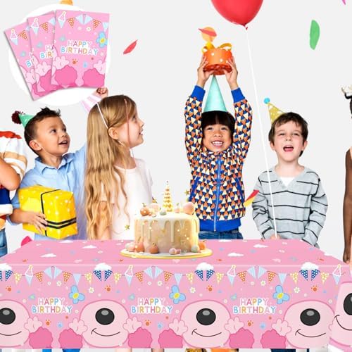 3Pcs Happy Birthday Tablecloth with Animal Theme