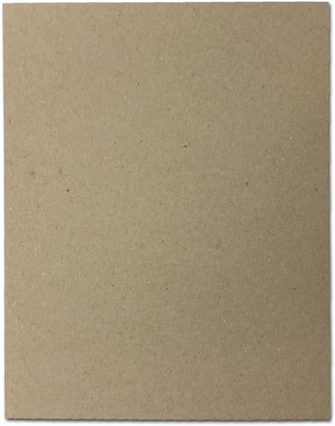 30pt 11 x 14 Inch Chipboard - 50 Pieces Brown Kraft