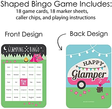 Big Dot of Happiness Lets Go Glamping Bingo Set of 18