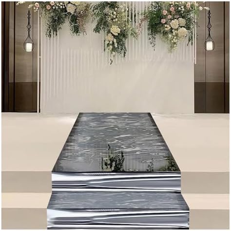 65x3ft Smooth Mirror Rug Aisle Runner Wedding Decor