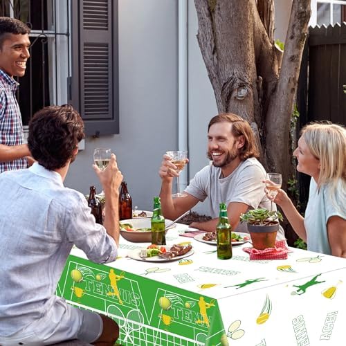 4 Pack Tennis Birthday Table Cover Decor