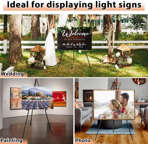Instant Display Easel Stand - 63 Collapsible Portable Artist Floor Easel