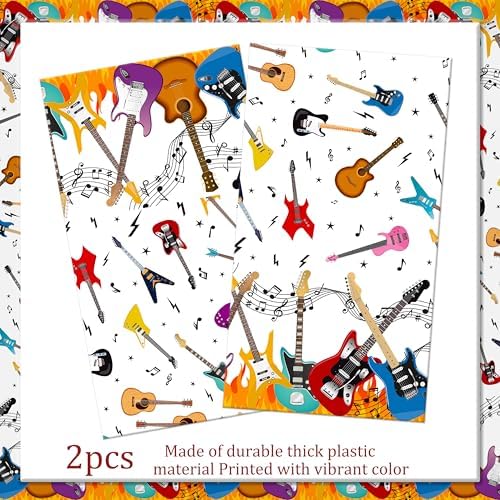 C L Cooper Life Guitar Tablecloths 2pcs Music Theme
