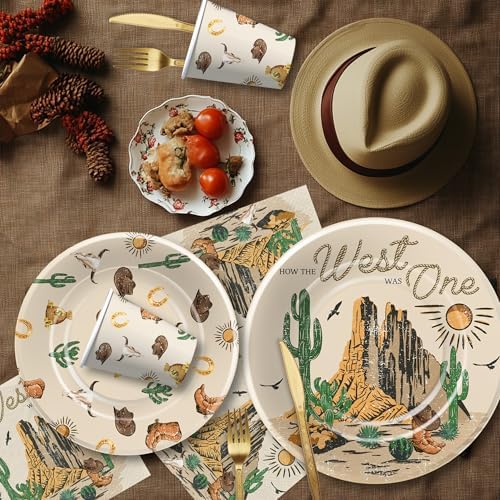 Western Cowboy 1st Birthday Party Supplies Set
