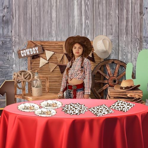 Generic Cowboy Party Supplies 40pcs Plates Napkins Kit