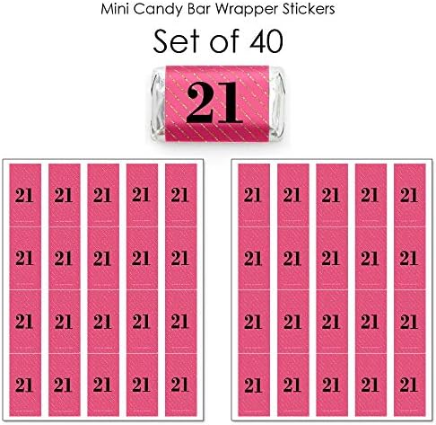 Finally 21 Girl Mini Candy Bar Wrappers 40 Count