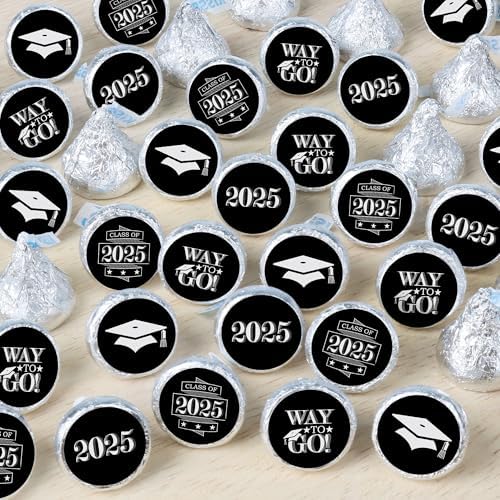 Big Dot of Happiness Graduation Party Candy Stickers - 324 Count