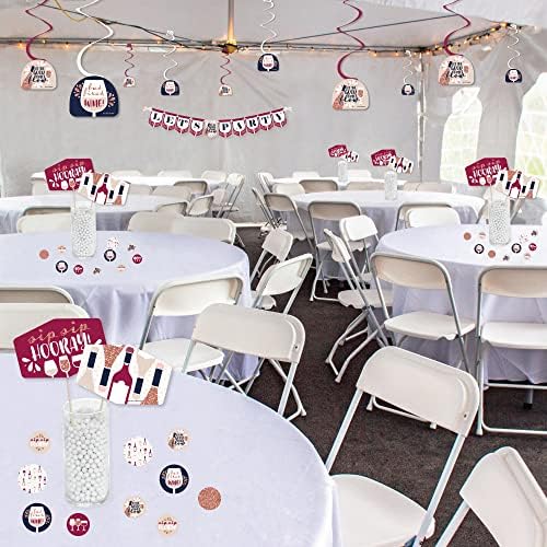 But First Wine Decor Galore Party Pack 51 Pieces