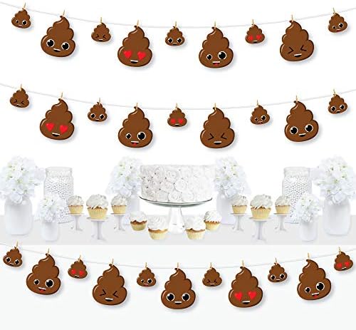 Poop Emoji Party DIY Decor Kit - 44 Pieces