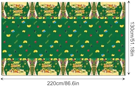 CC HOME Happy Sukkot Party Tablecloth 54x87 Inch