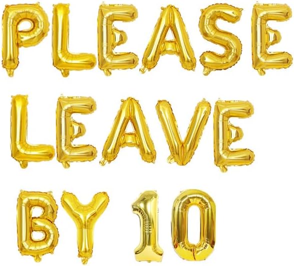 KUNGOON 10 Letter Balloon Banner Sign