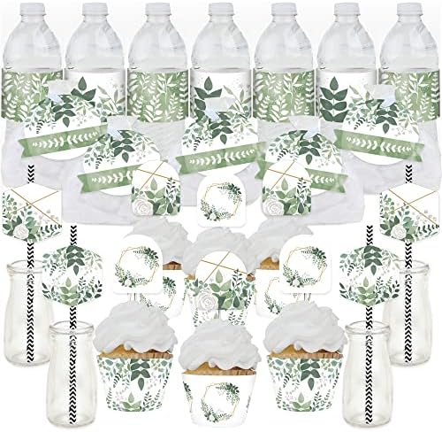 Big Dot of Happiness Boho Botanical Party Favor Kit - 100 Pieces