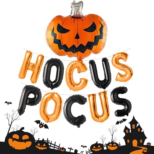 HOCUS POCUS Halloween Foil Balloon Decor