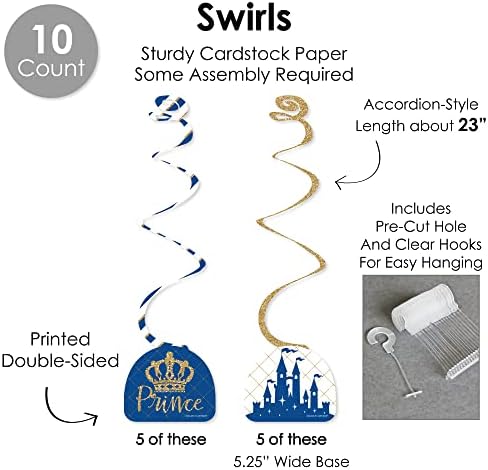 Royal Prince Charming Decor Galore Party Pack 51 Pieces