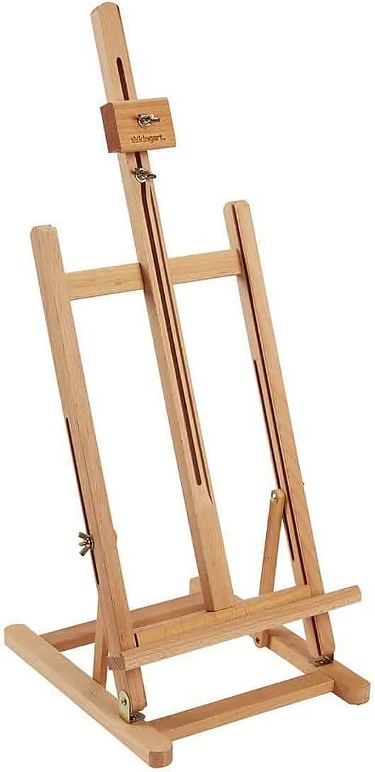 KINGART 38 High Wooden H-Frame Studio Easel
