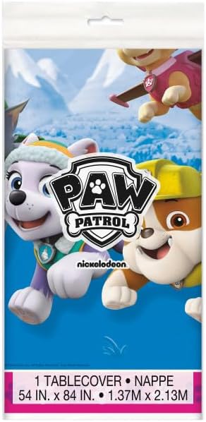 Paw Patrol Girl Party Supplies Bundle with Table Cover Banner Sticker Sheet