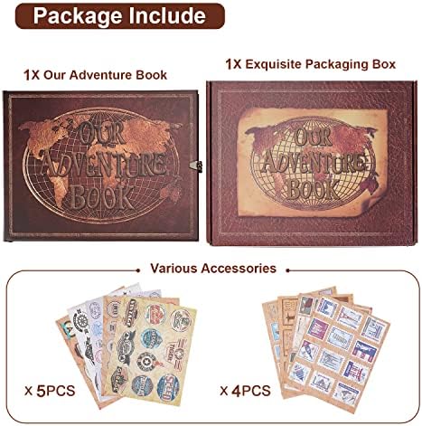 JIMBON Adventure Book Scrapbook 180 Pages Photo Album