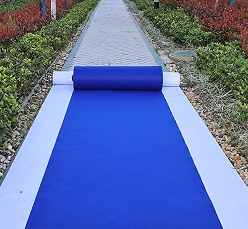 HUAHOO Royal Blue Aisle Runner Carpet for Weddings and Events