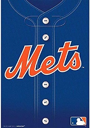 New York Mets Party Loot Bags - 9x65 Pack of 8
