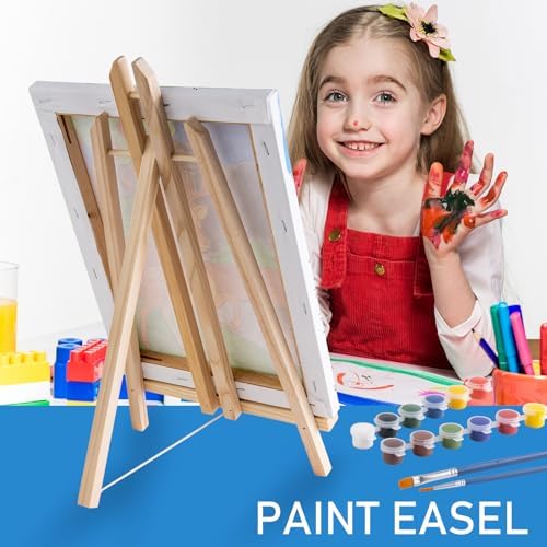 Falling in Art 16 Inch Wood Easel Stand 12 Pack