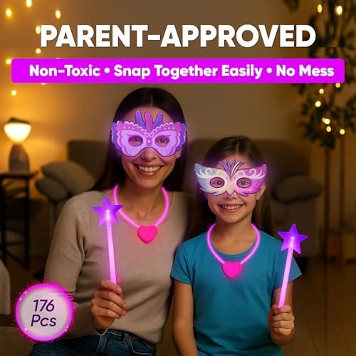 GLO-X Princess Glow Party Pack 176 PCS