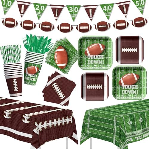 Aribra Football Party Decorations Set for 24 Guests