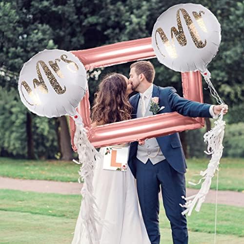 MOVINPE Bachelorette Party Decoration Kit Rose Gold Balloons