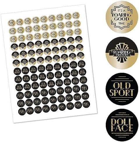 Big Dot of Happiness Roaring 20s Candy Stickers