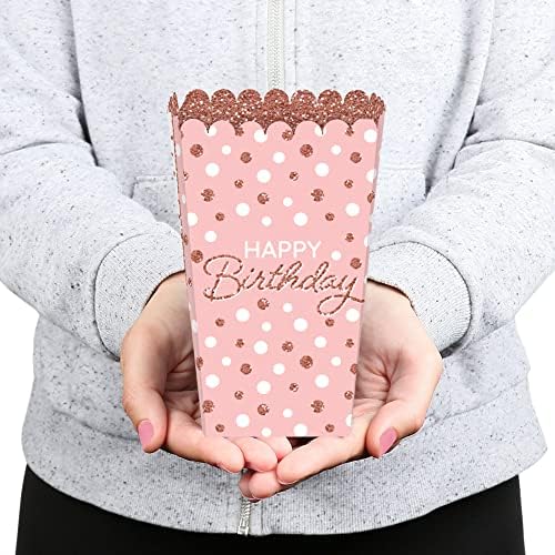 Big Dot of Happiness Birthday Popcorn Boxes Set of 12