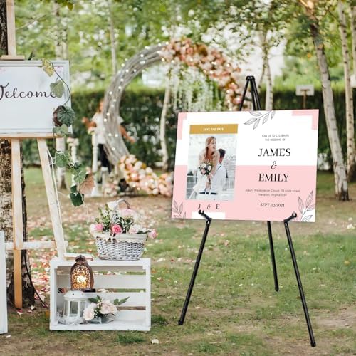 Instant Display Easel Stand - 63 Collapsible Portable Artist Floor Easel