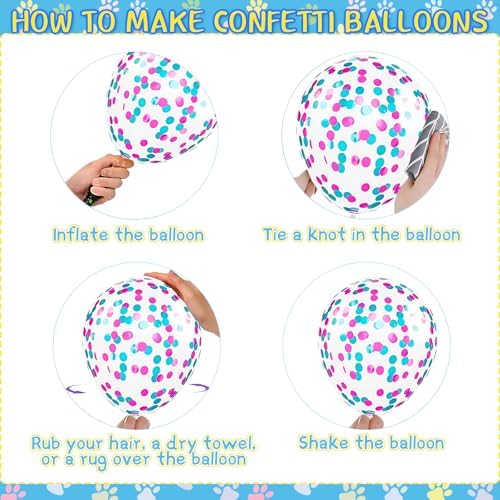Paw Print Dog Balloons with Birthday Banner 33Pcs Set