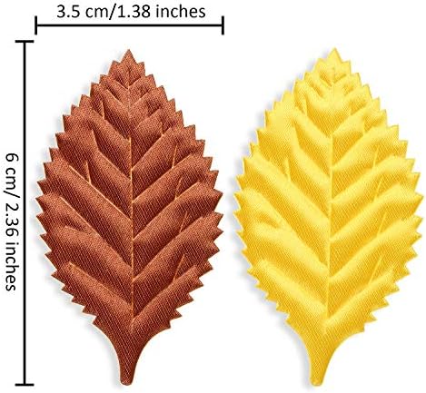 WILLBOND 150 Piece Fabric Leaves for Crafts and Decorations