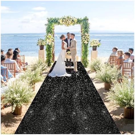 Elegant Wedding Aisle Runner Non-Slip and Washable