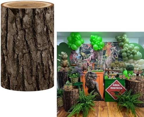 Dinosaur And Tree Bark Cylinder Covers Set 3 Sizes