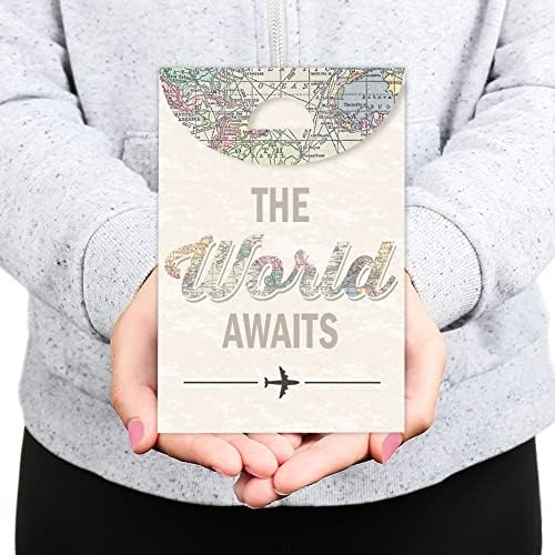 Big Dot of Happiness Travel Themed Gift Favor Bags Set of 12