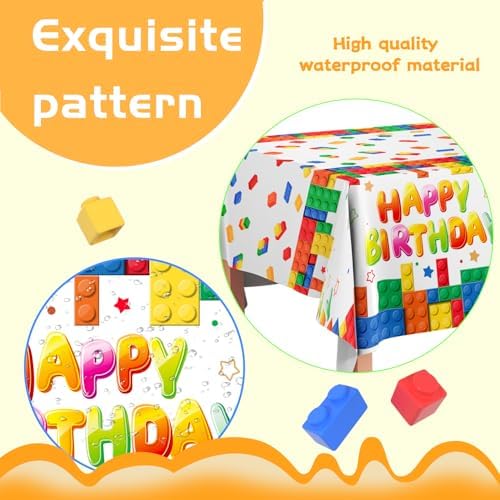 3pcs Building Block Tablecloth 708 x 425