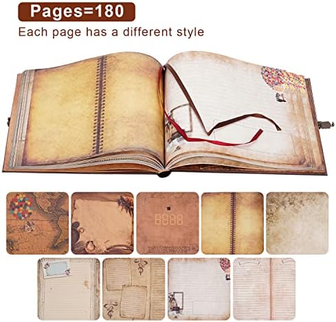 JIMBON Adventure Book Scrapbook 180 Pages Photo Album